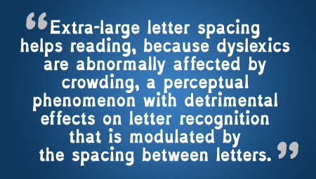 A Font Designed Specifically for People with Dyslexia
